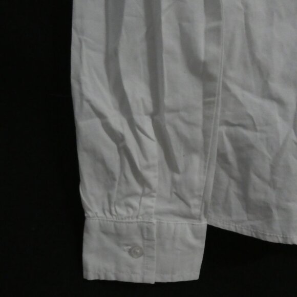 OLD NAVY | medium regular (8) | Solid White Button-Up Dress Shirt | NWT - Picture 14 of 16
